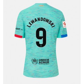 Barcelona Robert Lewandowski #9 Koszulka Trzecich Kobiety 2023-24 Krótki Rękaw